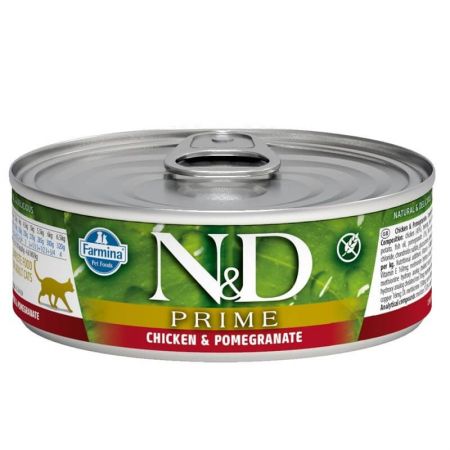 N&D Prime Tavuk ve Narlı Kedi Konservesi 70 Gr