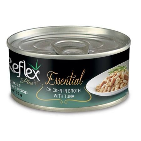 Reflex Plus Essential Tavuk Ton Balıklı Kedi Konservesi 70 Gr