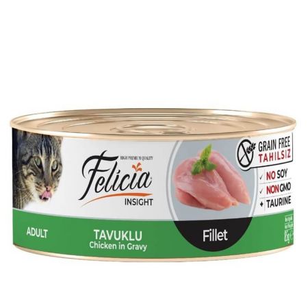 Felicia Tahılsız Tavuklu Fileto Kedi Konservesi 85 gr