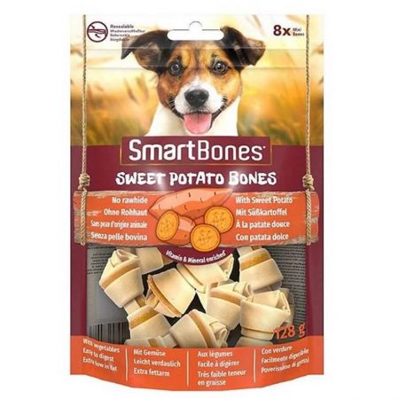 Smart Bones Tatlı Patatesli Mini Kemik Köpek Ödülü 128 gr