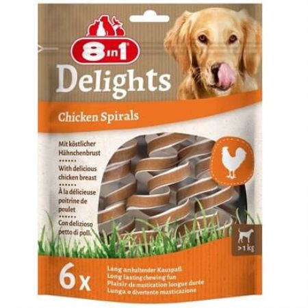 Smart Delights Chicken Spirals Tavuklu Burgu Köpek Ödülü 6lı