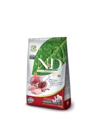 N&D Prime Tahılsız Tavuk&Nar 12 Kg Medium Maxı Yetişkin Köpek Maması