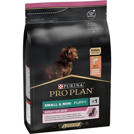 Proplan Puppy Small Mini Sensitive Skin Somonlu Küçük Irk Yavru Köpek Maması 3 Kg