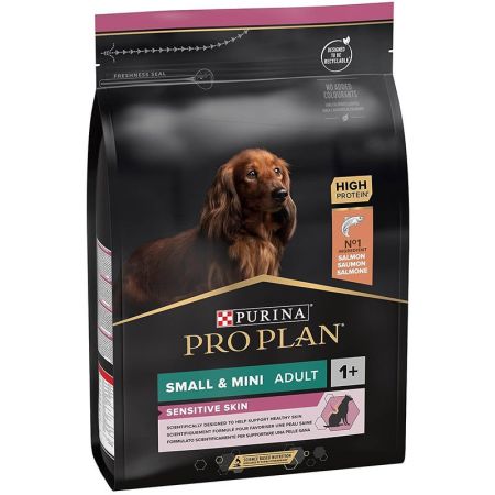 Proplan Small Mini Sensitive Skin Somonlu ve Pirinçli Küçük Irk Yetişkin Köpek Maması 3 Kg