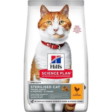 Hills Science Plan Kısırlaştırılmış Tavuklu Kedi Maması 10 kg