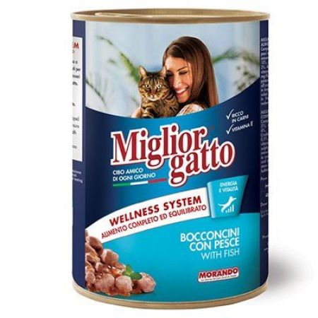 Miglior Balıklı Yetişkin Kedi Konservesi 405 Gr