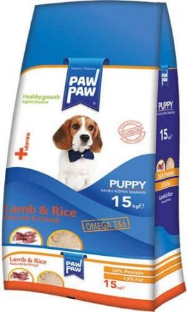 Paw Paw Kuzu Etli Yavru Köpek Maması 15 Kg