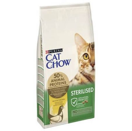 Cat Chow Sterilized Tavuklu Yetişkin Kuru Kedi Maması 15 Kg