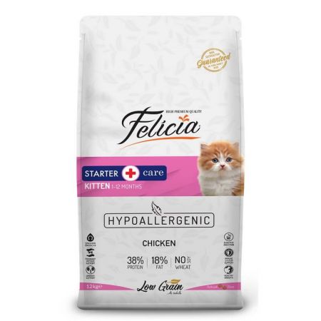 Felicia Yavru Tavuklu-Hamsili Kedi Maması 12 kg