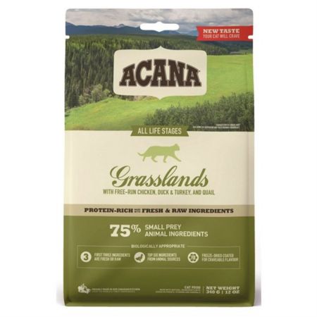 Acana Grasslands Ördekli ve Tavuklu Tahılsız Kedi Maması 1,8 Kg
