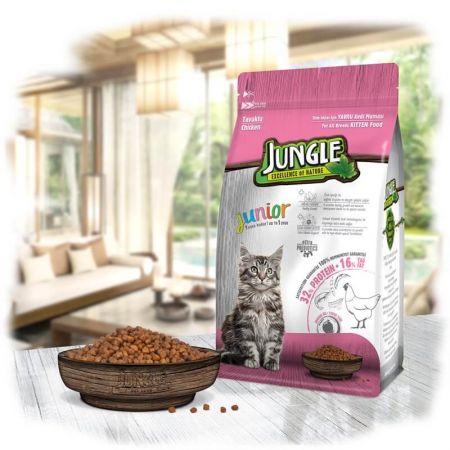 Jungle Tavuklu Yavru Kedi Maması 500 gr