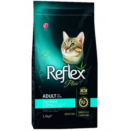 Reflex Plus Sterilised Somonlu Kısırlaştırılmış Kedi Maması 1,5 Kg