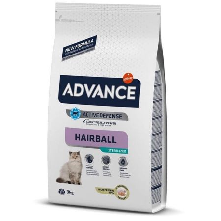 Advance Cat Sterilized Hairball Hindili Kısır Kedi Maması 3 Kg