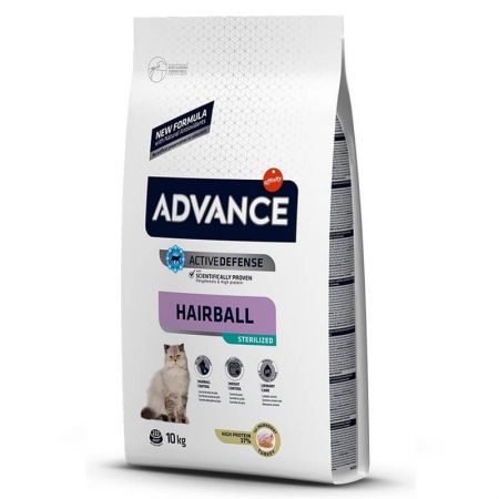 Advance Cat Sterilized Hairball Hindili Kısır Kedi Maması 10Kg