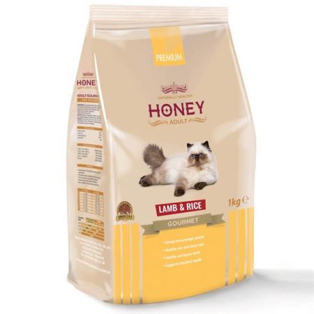 Honey Premium Kuzu Etli Pirinçli Yetişkin Kedi Maması 1 Kg