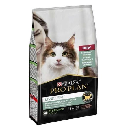 ProPlan LiveClear Sterilised Somonlu Kısır Kedi Maması 1.4kg