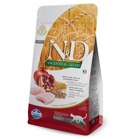 N-D Düşük Tahilli Tavuklu Narli Yetişkin Kedi Mamasi 1,5 Kg