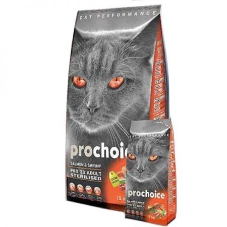 Pro Choice Pro 33 Sterilised Somonlu Kısırlaştırılmış Kedi Maması 15 Kg