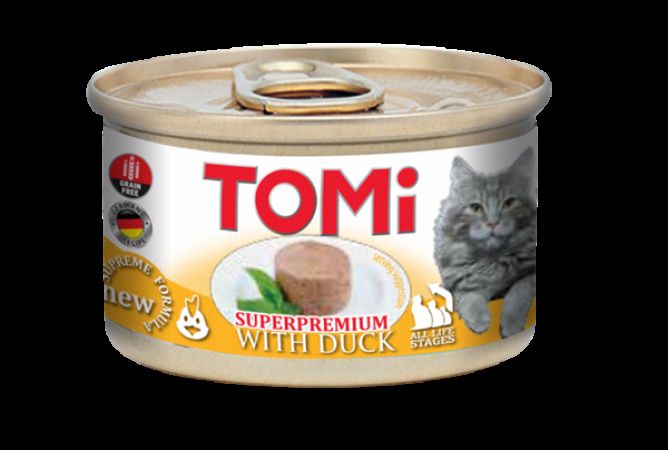 Tomi Ördekli Yetişkin Kedi Konservesi 85 Gr