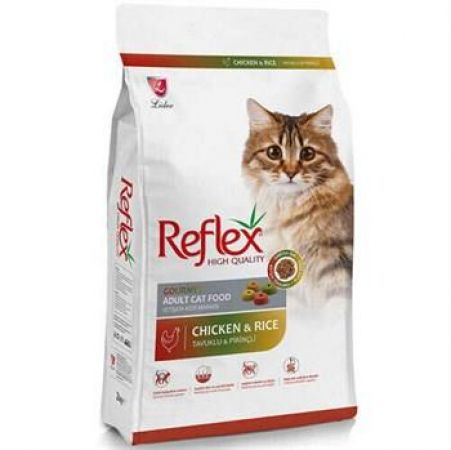 Reflex Renkli Taneli Tavuk Etli Kedi Maması 15 Kg