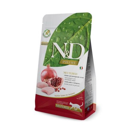 N&D Tahılsız Tavuklu ve Narlı Kısırlaştırılmış Kedi Maması 5 kg