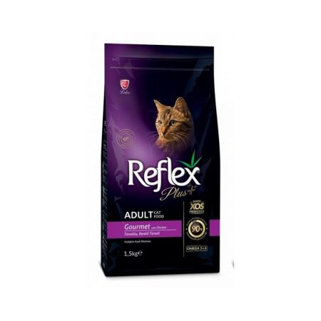 Reflex Plus Tavuklu Renkli Taneli Yetişkin Kedi Maması 1,5 kg