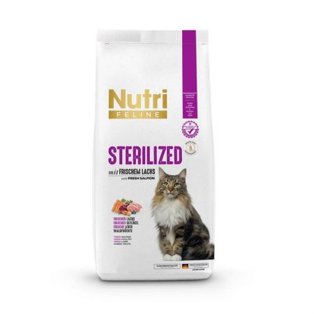 Nutri Feline Adult Kısırlaştırılmış Somonlu Yetişkin Kedi Maması 2 kg