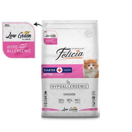 Felicia Kitten Az Tahıllı Tavuklu Yavru Kedi Maması 12 kg