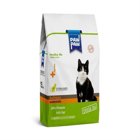 Paw Paw Sterilised Somonlu Kısırlaştırılmış Kedi Maması 15 kg