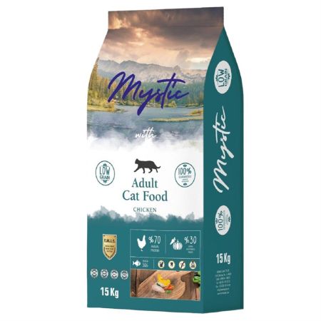 Mystic Tavuklu Az Tahıllı Yetişkin Kedi Maması 15 kg