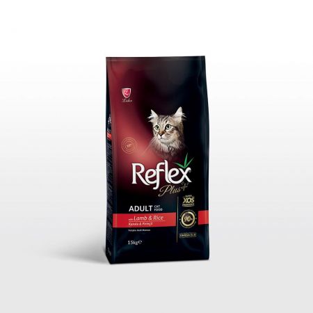 Reflex Plus Kuzu Etli & Pirinçli Yetişkin Kedi Maması 15 Kg