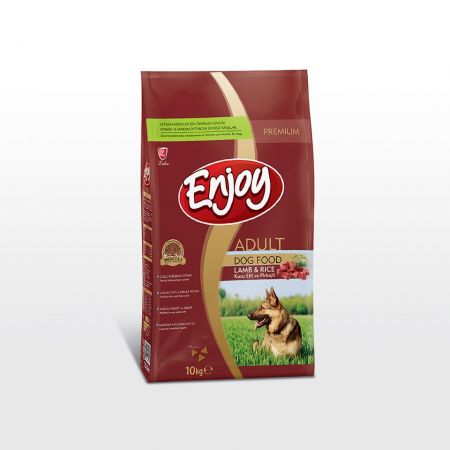 Enjoy Kuzu Etli & Pirinçli Yetişkin Köpek Maması 10 Kg