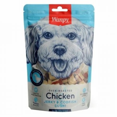 Wanpy Oven Roasted Tavuk Sargılı Morina Balıklı Köpek Ödülü 100 G
