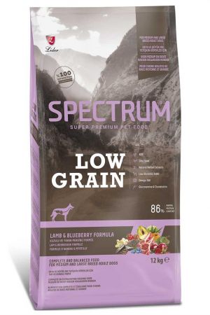 Spectrum Düşük Tahıllı Kuzulu ve Yaban Mersinli Orta ve Büyük Irk Yetişkin Köpek Maması 12 Kg