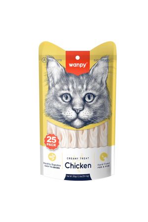 Wanpy Tavuklu Krema Kedi Ödül Maması 25 x 14 gr