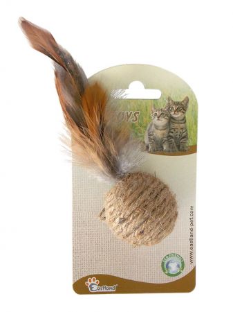 Eastland Tüylü Keten Top Kedi Oyuncağı 4 Cm