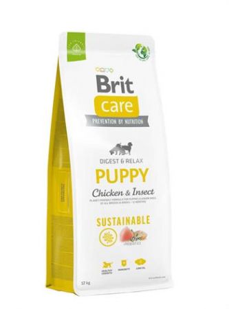 Brit Care Sustainable Tavuklu ve Böcek Proteinli Yavru Köpek Maması 12 Kg