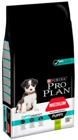 Pro Plan Puppy Medium Sensitive Digestion Kuzulu ve Pirinçli Orta Irk Yavru Köpek Maması 12kg