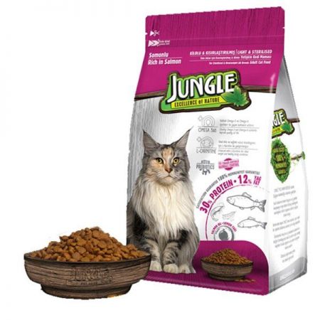 Jungle Kısırlaştırılmış Somonlu Yetişkin Kedi Maması 1.5 Kg