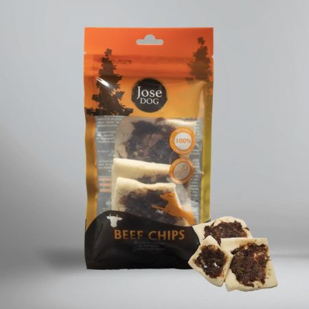 JOSE DOG BEEF CHIPS 60 GR ET KAPLAMA CİPS KEMİK