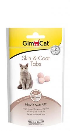 Gimcat Skin&Coat Tabs Deri ve Tüy Sağlığı Kedi Ödül Tableti 40 Gr