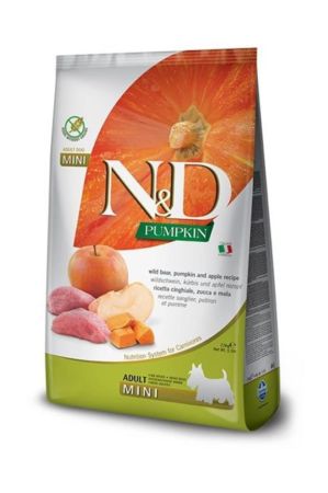 N&D Pumpkin Bal Kabaklı Yaban Domuzlu ve Elmalı Küçük Irk Tahılsız Yetişkin Köpek Maması 2,5kg