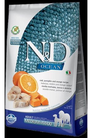 N&D Ocean Ringa Balıklı ve Portakallı 12 kg Orta ve Büyük Irk Yetişkin Köpek Maması