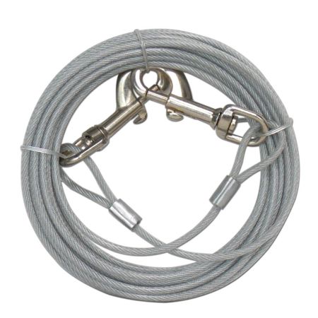 Eastland Köpek Çelik Bahçe Bağlama Halatı Gri 3 Mm 9 Mt