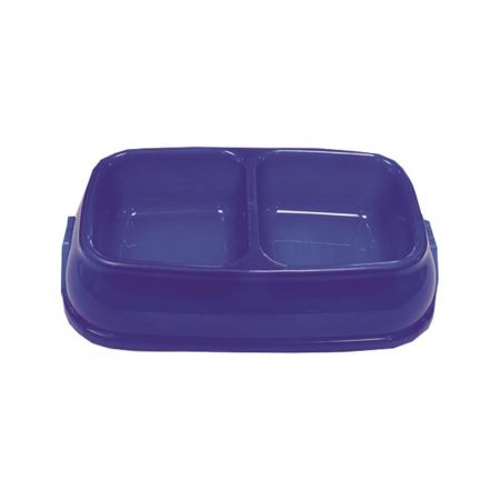 Pet Garden Küçük Boy İkili Köpek Mamave Su Kabı 0.5 Lt 22.5x13.55 Cm