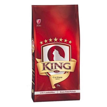 King Kuzu Etli ve Pirinçli Yetişkin Kedi Maması 15 kg