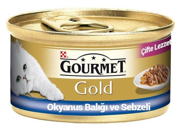 Gourmet Gold Okyanus Balıklı Yetişkin Kedi Konservesi 85 gr