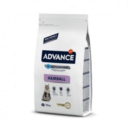 ADVANCE HAİRBALL TÜY YUMAĞI ÖNLEYEN HİNDİLİ YETİŞKİN KEDİ MAMASI 1.5 KG