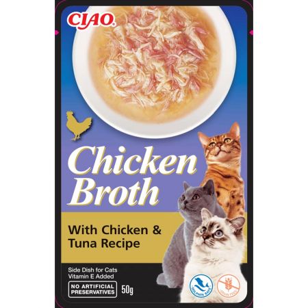 Chicken Broth Tavuk Sulu ve Ton Balıklı Kedi Çorbası 50 Gr
