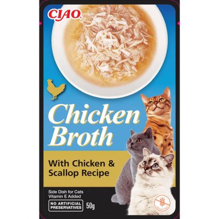 Chicken Broth Tavuk Sulu ve Deniz Taraklı Kedi Çorbası 50 Gr